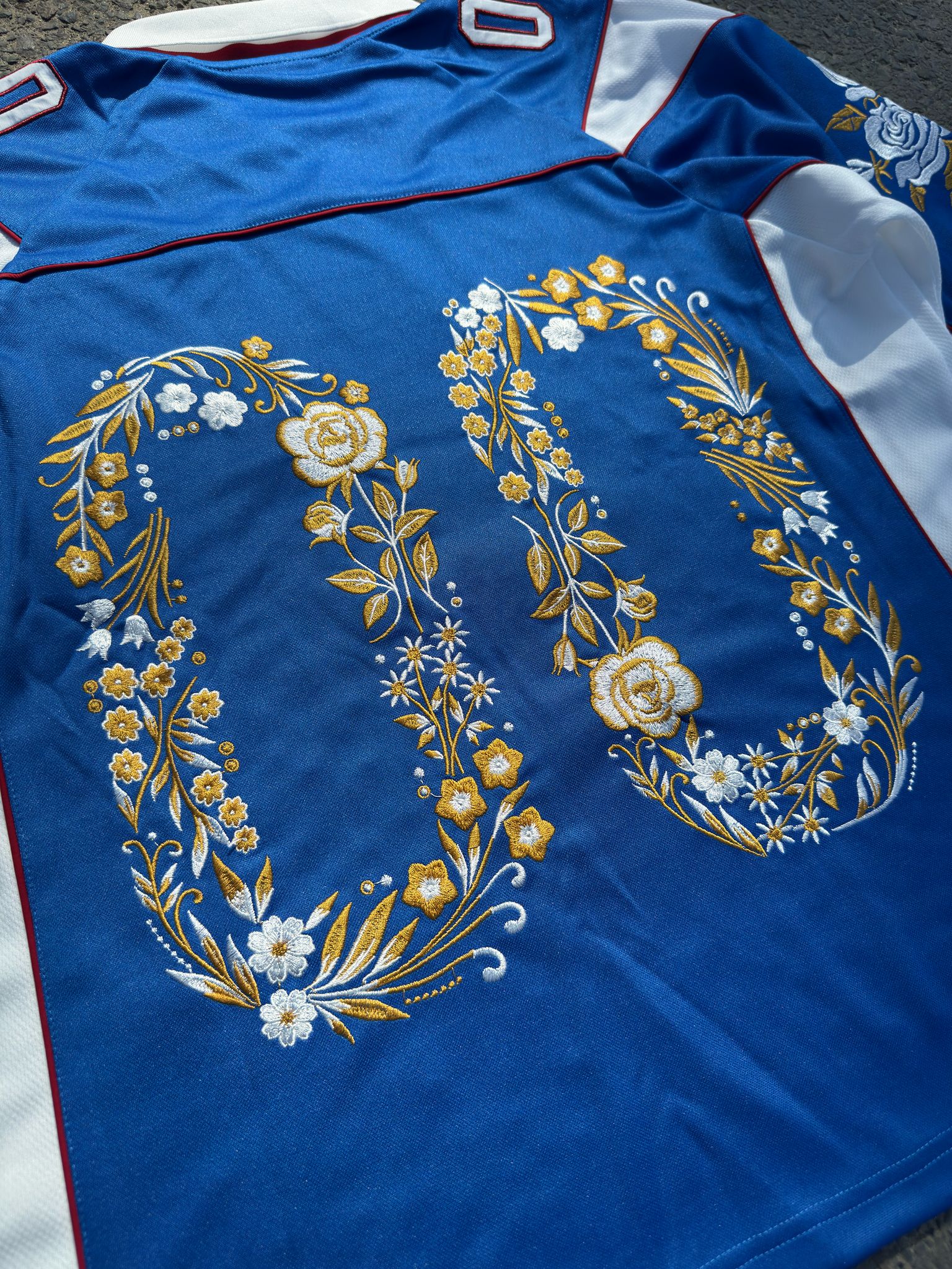 ROYAL BLOOM JERSEY BLEU