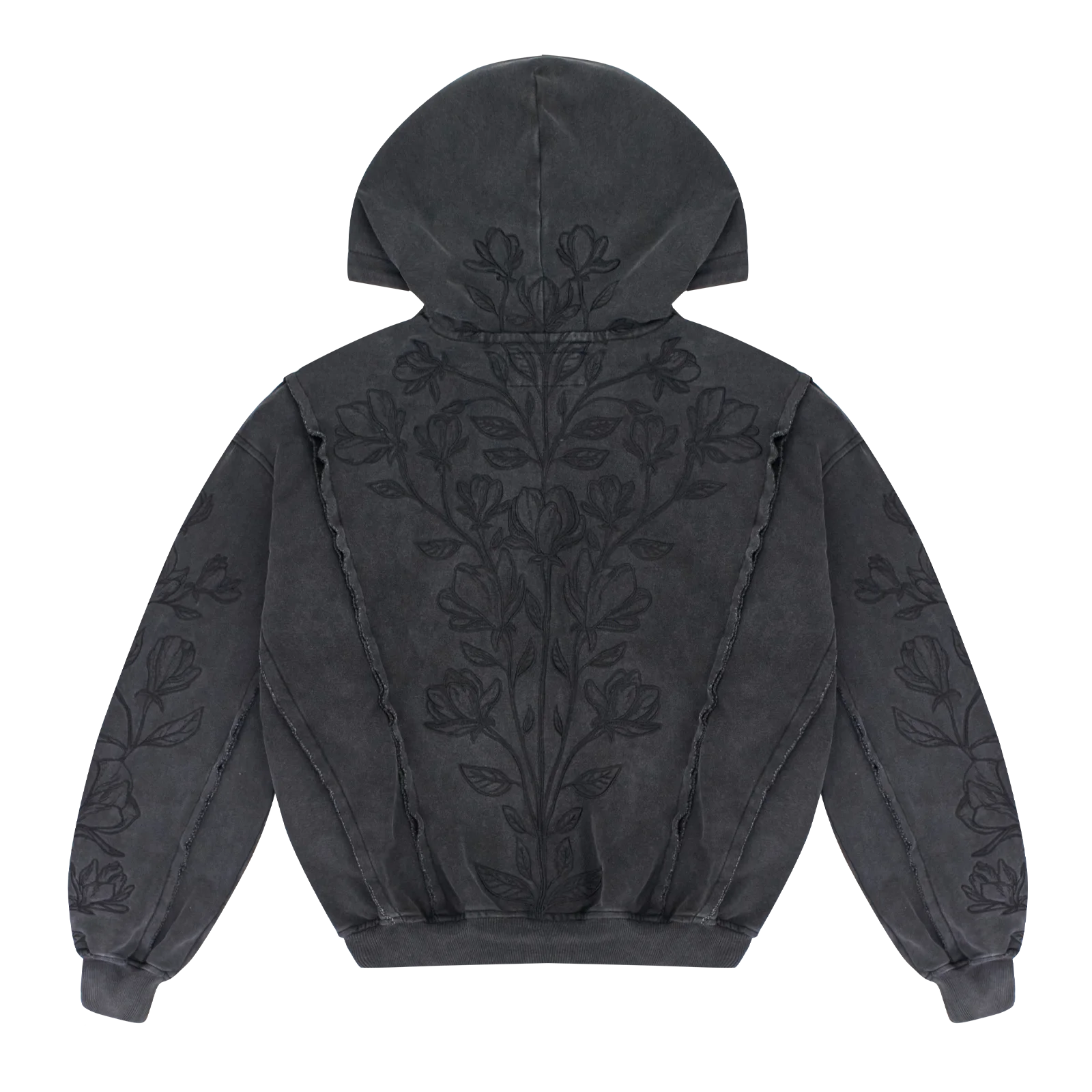 Bloom Line Hoodie Noir - Neptunz