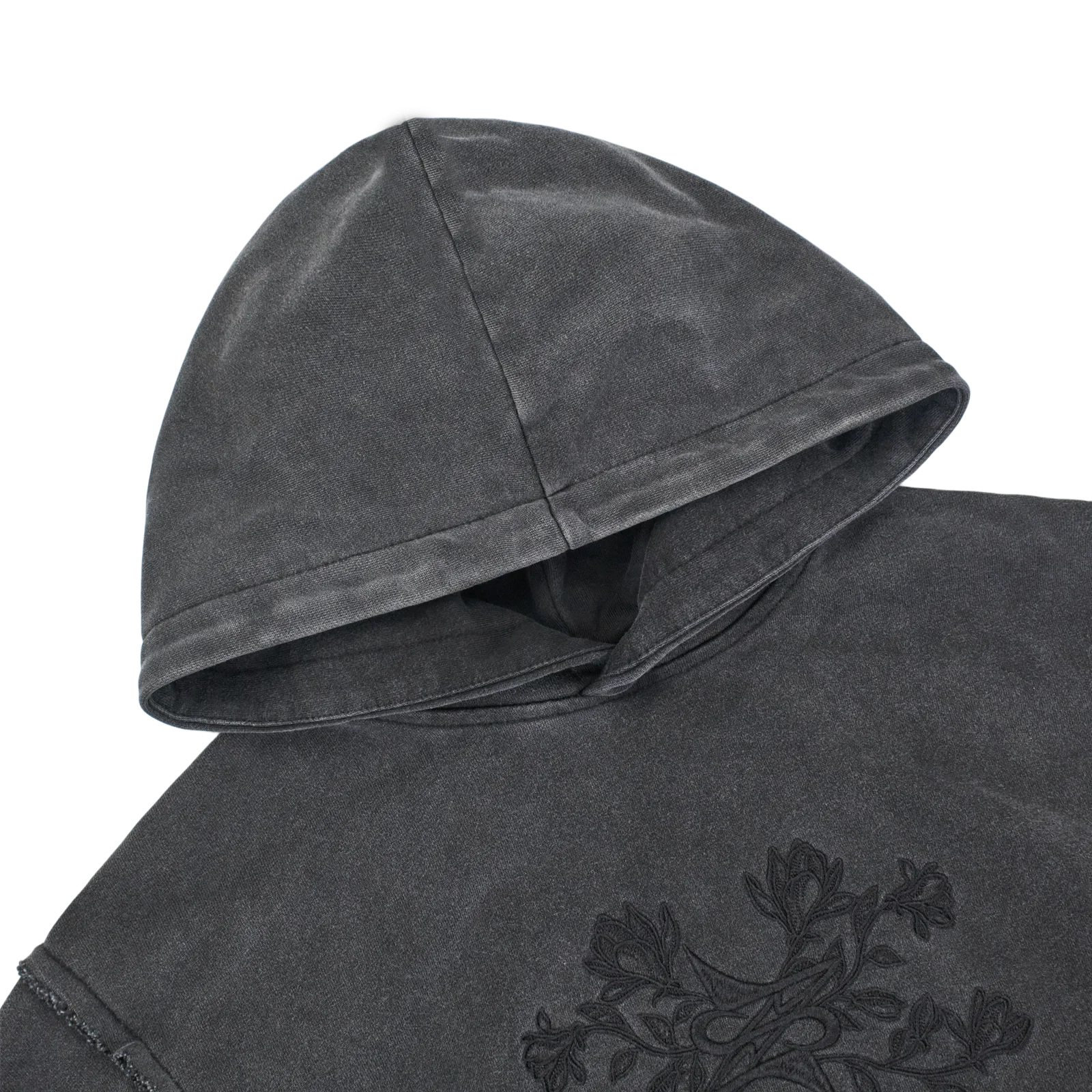 Bloom Line Hoodie Noir - Neptunz