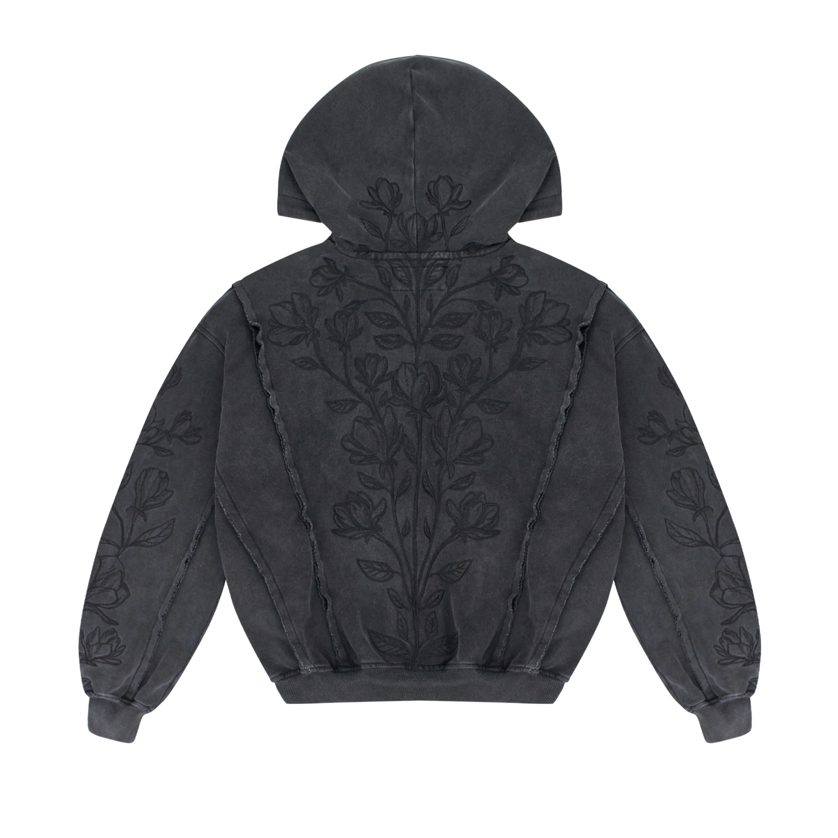 Bloom Line Hoodie Noir - Neptunz