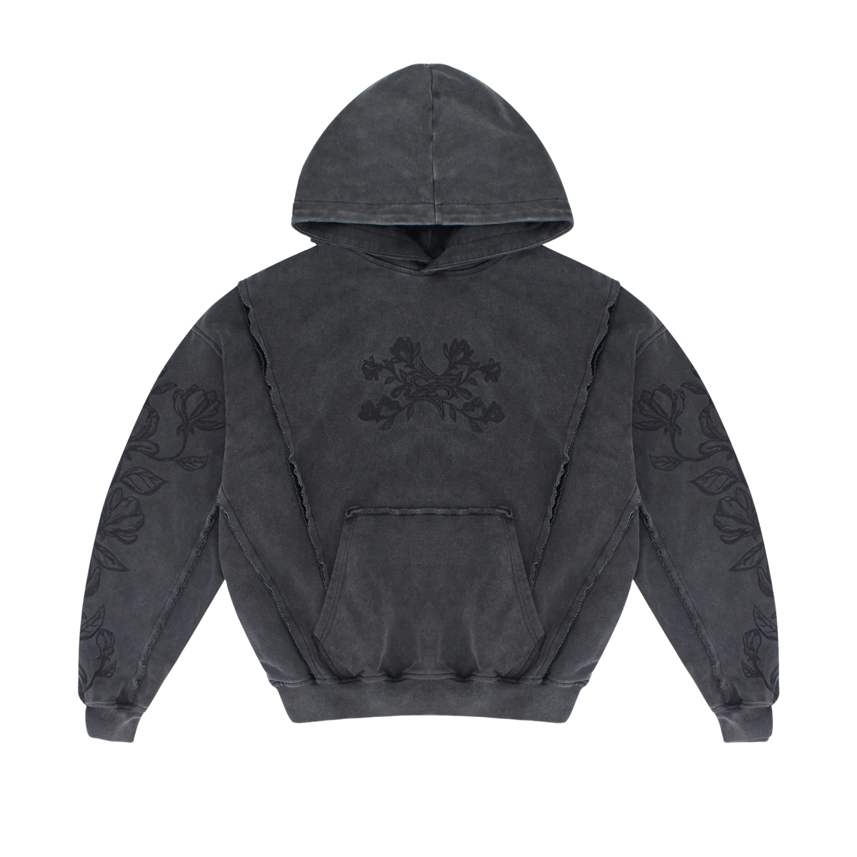 Bloom Line Hoodie Noir - Neptunz