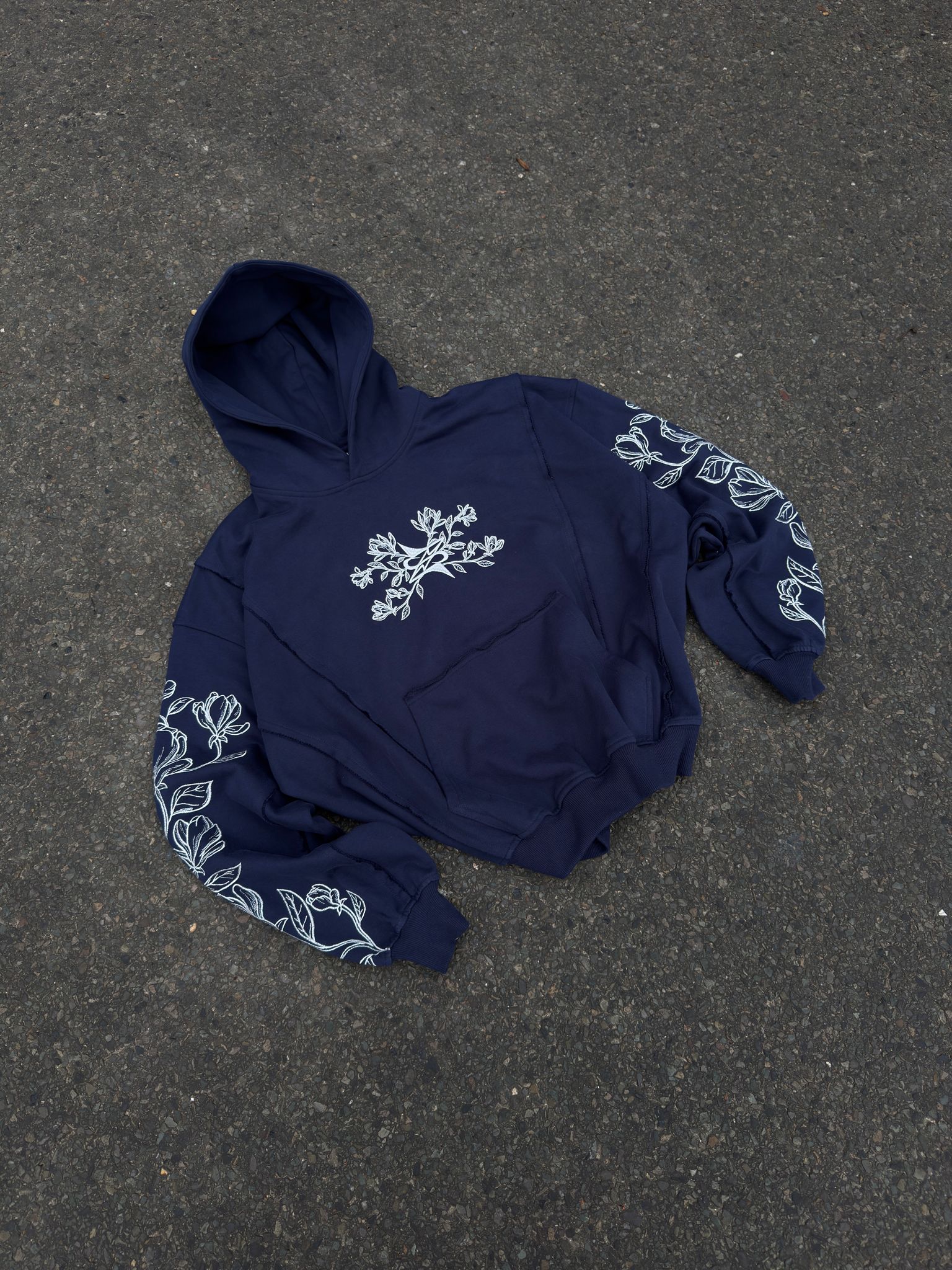 Bloom Line Hoodie bleu - Neptunz
