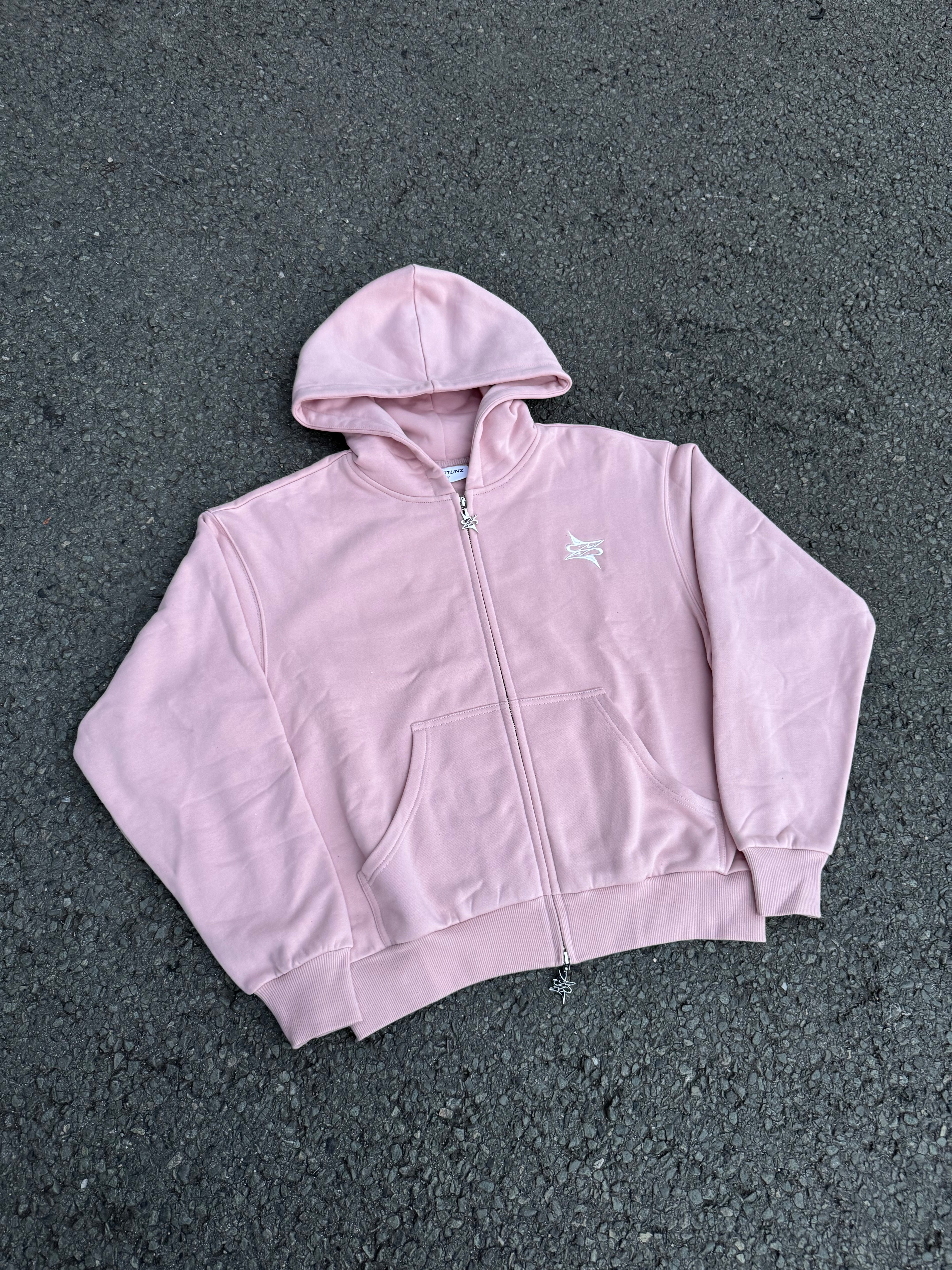 Era baggy Sweat Rose/Blanc