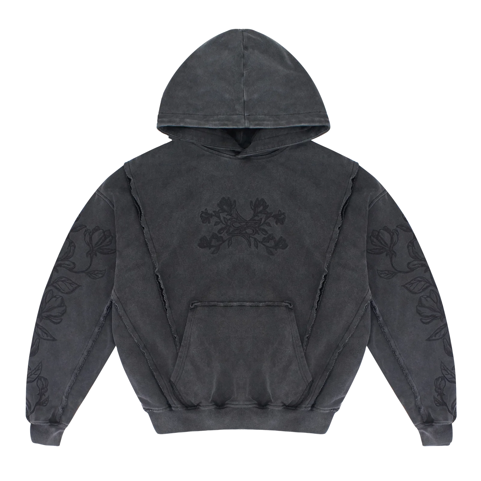 Bloom Line Hoodie Noir - Neptunz