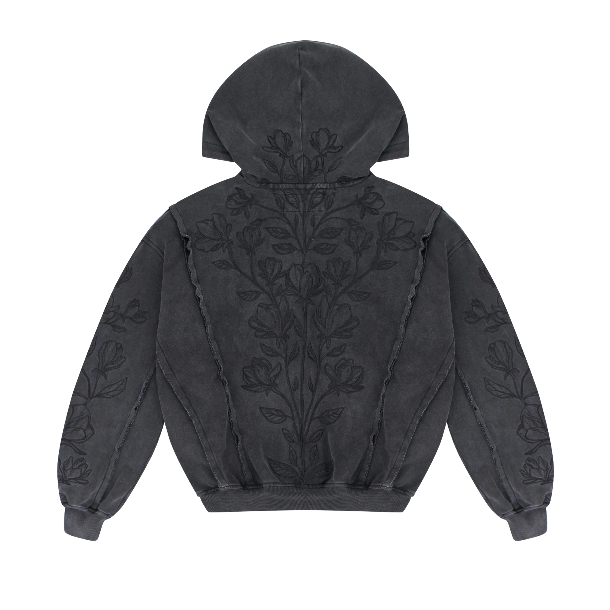 Bloom Line Hoodie Noir - Neptunz