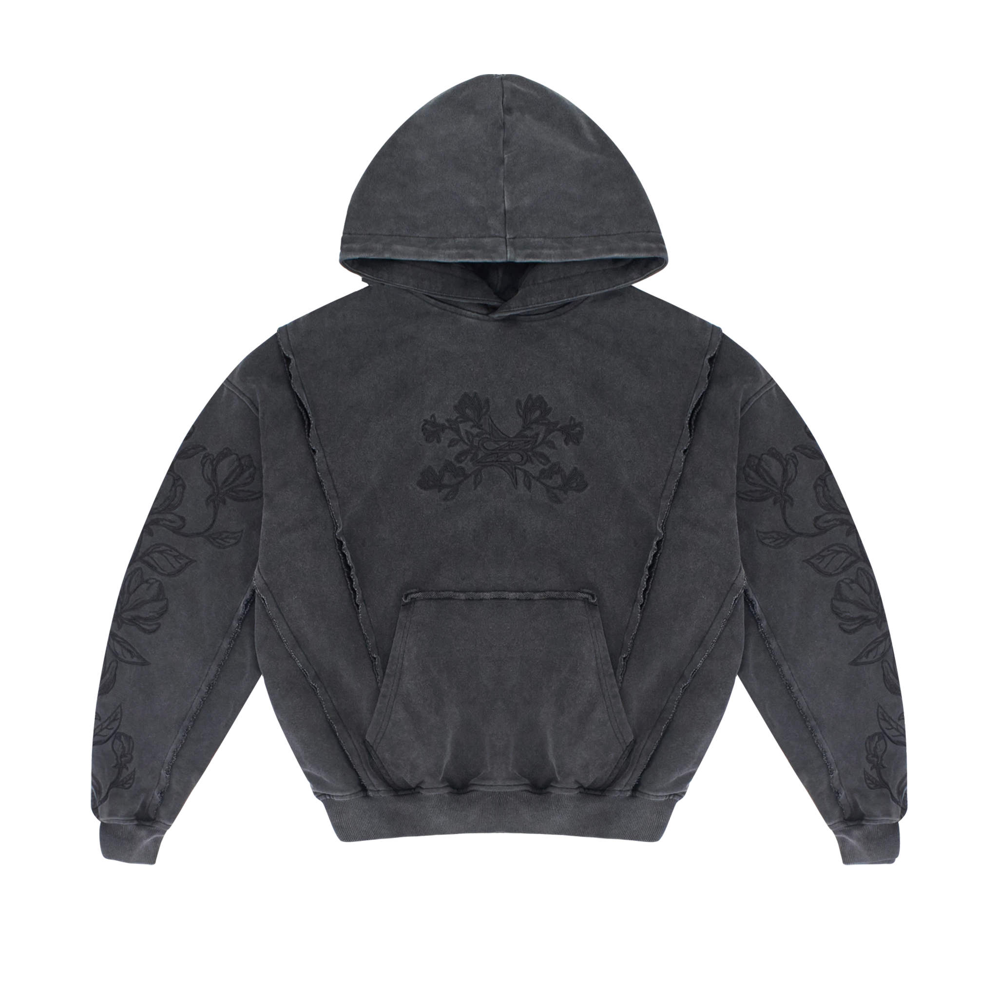 Bloom Line Hoodie Noir - Neptunz