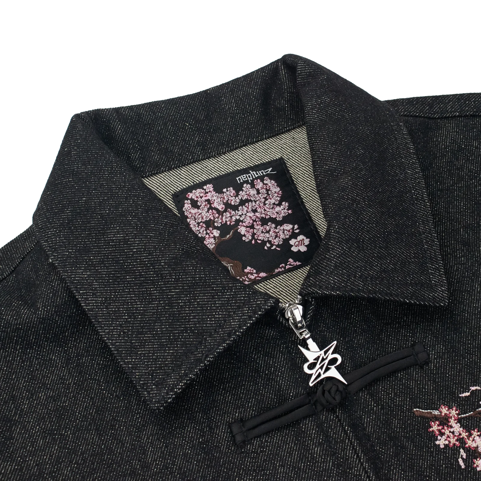 Bushidō denim jacket Noir - Neptunz