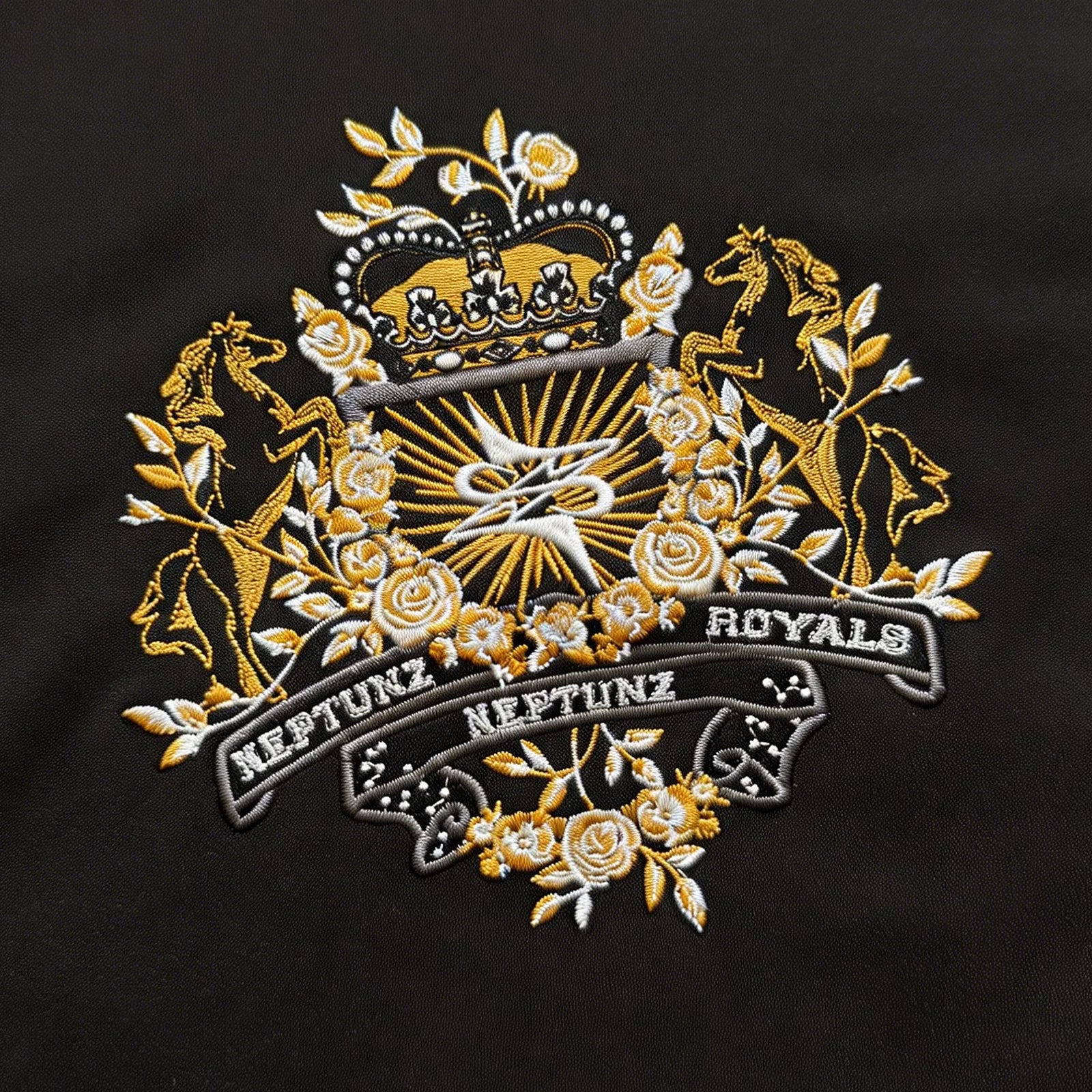 ROYAL BLOOM JERSEY NOIR - Neptunz