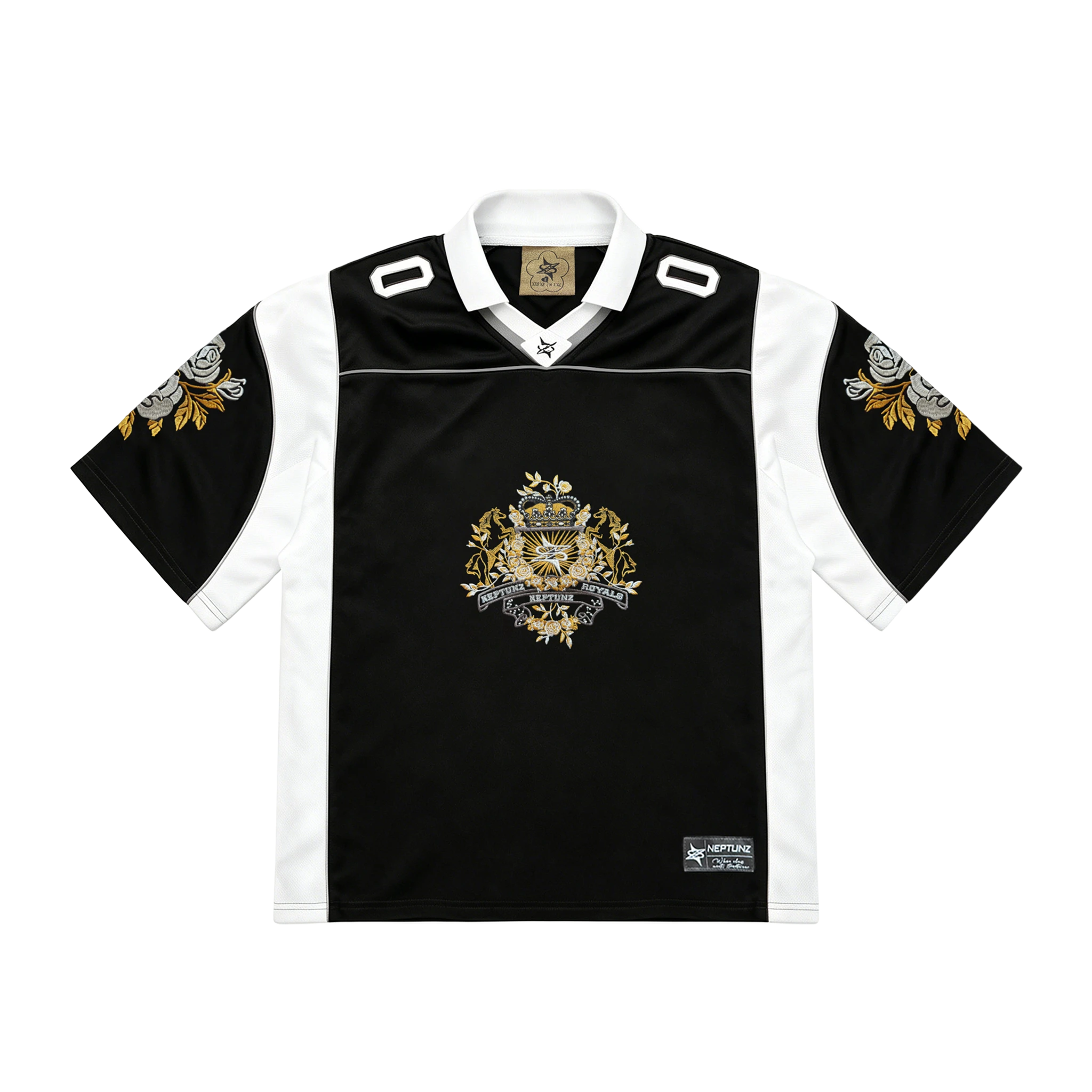 ROYAL BLOOM JERSEY NOIR - Neptunz